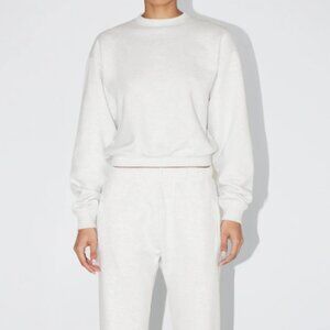 KHY | Fleece Crewneck Pullover | Light Heather Grey